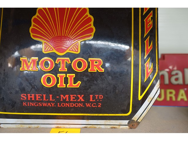 Emaille bord shell motor oil - afbeelding 4 van  4