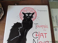 Emaille bord "tournée du chat noir" - afbeelding 2 van  4
