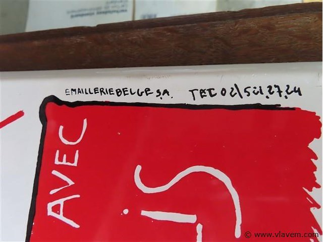 Emaille bord "tournée du chat noir" - afbeelding 4 van  4