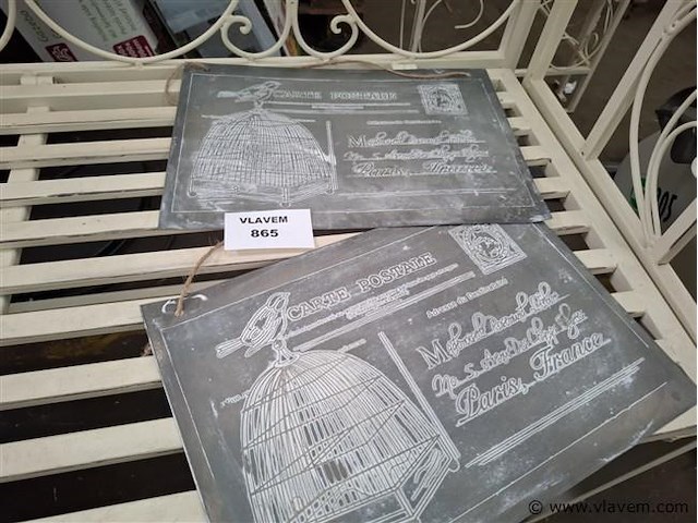 Emaille bord - afbeelding 1 van  2
