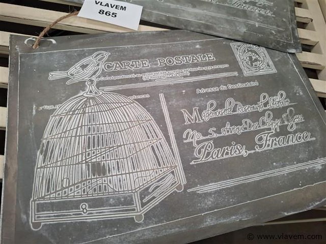 Emaille bord - afbeelding 2 van  2