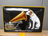 Emaille master's voice - afbeelding 1 van  1