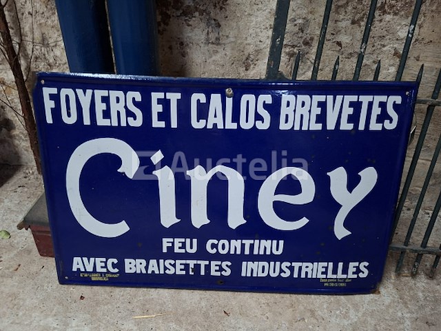 Emaille open haard en calos gepatenteerde ciney - afbeelding 1 van  1