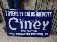 Emaille open haard en calos gepatenteerde ciney