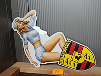 Emaille porsche - afbeelding 1 van  1
