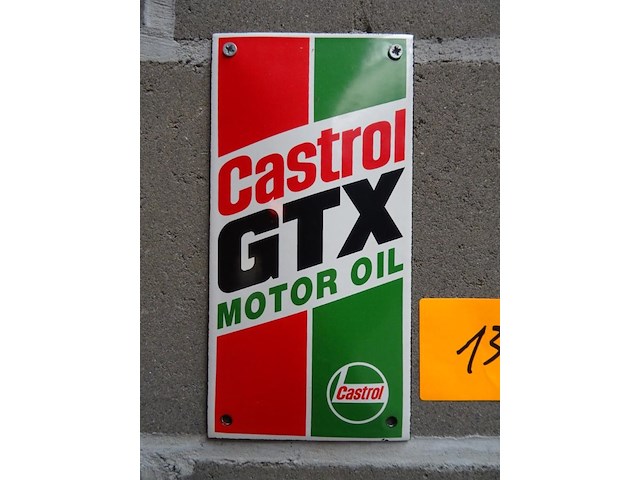 Emaille reclamebord castrol - afbeelding 1 van  1