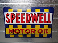 Emaille reclamebord speedwell motor oil - afbeelding 1 van  1