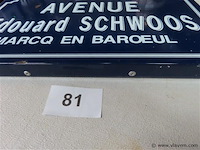 Emaille straatnaambord 45,5x25x3cm - afbeelding 2 van  3