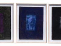 Emanuel seitz (1973), series of 3 untitled works, 2011, acrylic on paper (+) 40 x 30 cm. (15 3/4 x 11.81 in.), frame: 48 x 38 cm. (18.89 x 14.96 in.) - afbeelding 2 van  6