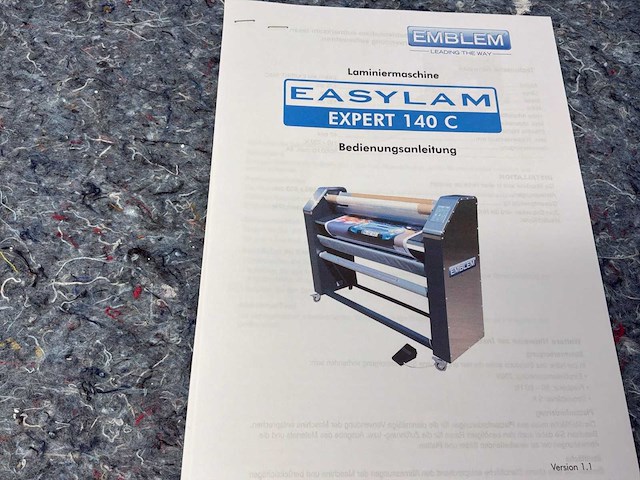 Emblem expert 140 grafische industrie, overige / grootformaat lamineerder / lamineerder - afbeelding 13 van  13