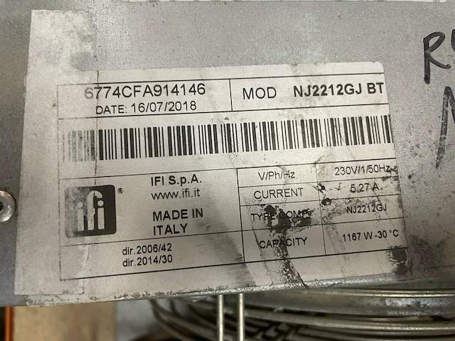 Embraco koelcompressor voor koelunit - afbeelding 6 van  6