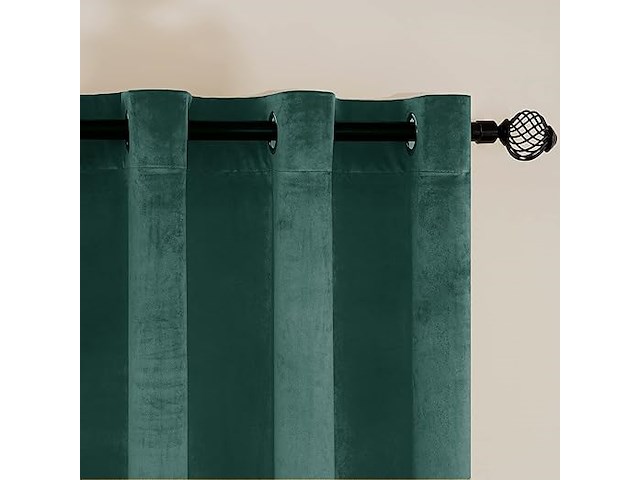 Emema verduisteringsgordijnen (donkergroen) - afbeelding 3 van  4