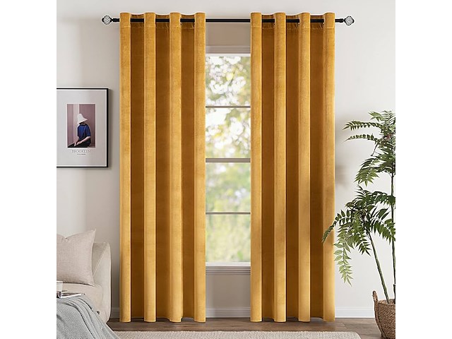 Emema verduisteringsgordijnen (oranje) - afbeelding 1 van  3