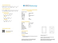 Emerald diamant 0.67ct – e/vvs2 – hrd - afbeelding 4 van  4
