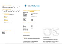 Emerald diamant 1.05 ct – e/vvs2 – hrd - afbeelding 3 van  3