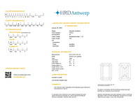 Emerald diamant 3.00ct – d/vs1 – hrd - afbeelding 4 van  4