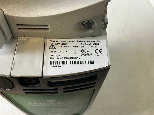 Emerson unidrive sp1403 frequentieregelaar - afbeelding 4 van  4