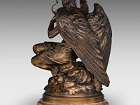 Émile andré boisseau (1842-1923), 'le crépuscule', patinated bronze on an onyx base, casted by thiebaut frères, paris the bronze: 42 cm. (16.53 in.), including the marble base: 46.5 cm. (18.30 in.) - afbeelding 5 van  10