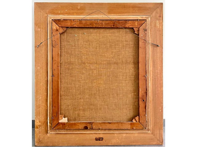 Émile baes - parijse straatscène - olie op doek - 70x60 cm - afbeelding 9 van  9