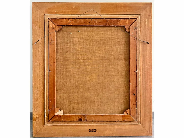 Émile baes - parijse straatscène - olie op doek - 70x60 cm - afbeelding 9 van  9