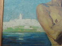Emile baes (1879-1954) "jeune fille du maghreb" - afbeelding 2 van  11