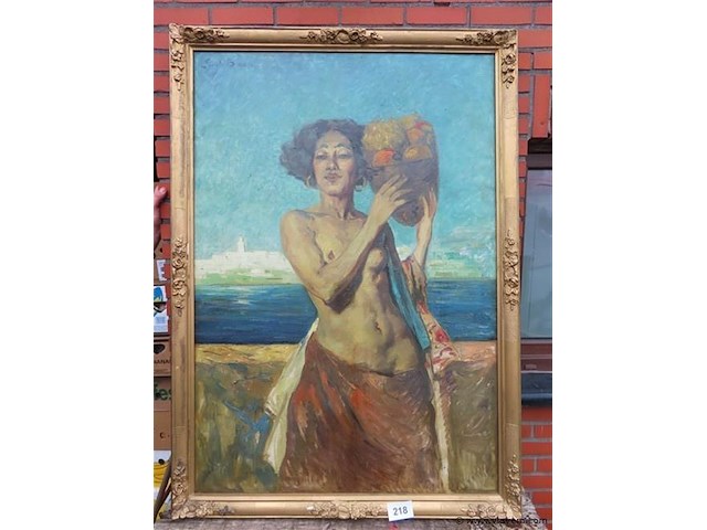 Emile baes (1879-1954) "jeune fille du maghreb" - afbeelding 1 van  11