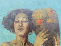 Emile baes (1879-1954) "jeune fille du maghreb" - afbeelding 4 van  11