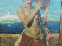 Emile baes (1879-1954) "jeune fille du maghreb" - afbeelding 8 van  11