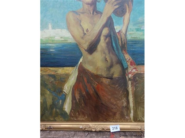 Emile baes (1879-1954) "jeune fille du maghreb" - afbeelding 11 van  11