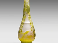 Emile gallé (1846-1904), a cameo glass 'leaves and pods' vase, signed to the body (1908-1920) 45 cm. (17.71 in.)
