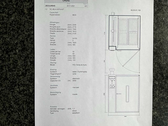 Emka - 2021 professionele broedmachine voor kippen 38.400st of fazanten 55.296st - afbeelding 22 van  29