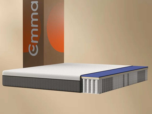 Emma hybrid ii matras | traagschuim & pocketspoelen | 140x200 cm - afbeelding 1 van  8