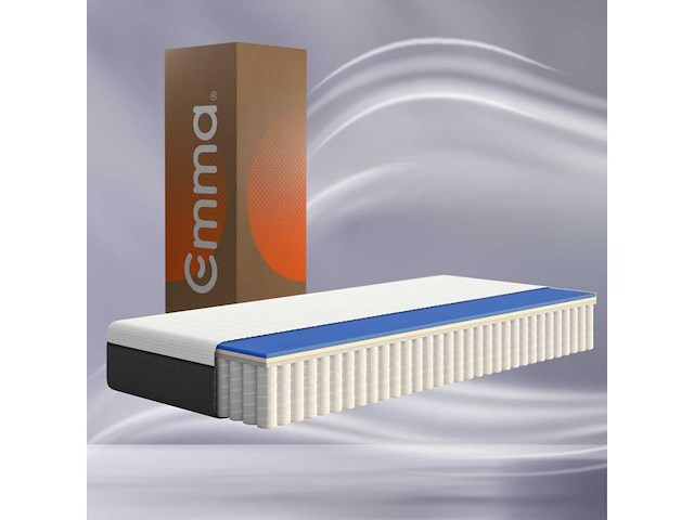 Emma hybrid ii plus matras | traagschuim & pocketspoelen 80x200 (x2) - afbeelding 4 van  11