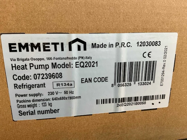 Emmeti eco hot water eq2021 warmtepompboiler - afbeelding 4 van  5