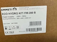 Emmeti eco hydro kit itm-200 b warmtepompboiler - afbeelding 4 van  4