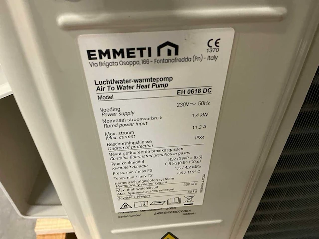 Emmeti eh 0618 dc lucht/water warmtepomp - afbeelding 7 van  10