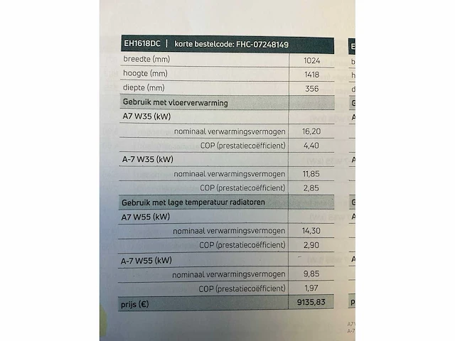 Emmeti eh 1618 dc lucht/water warmtepomp - afbeelding 6 van  7