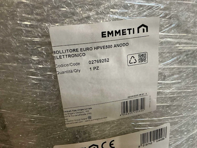 Emmeti euro hpve 500 accumulatietank - afbeelding 3 van  4