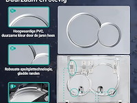 Empyreal toetsplaat voor wc chroom glanzend - afbeelding 1 van  3