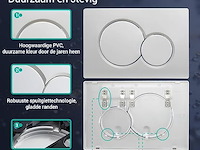 Empyreal wc bedieningsplaat zilvergrijs - afbeelding 3 van  4