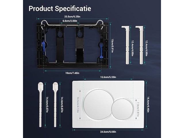 Empyreal wc bedieningsplaat - afbeelding 3 van  4
