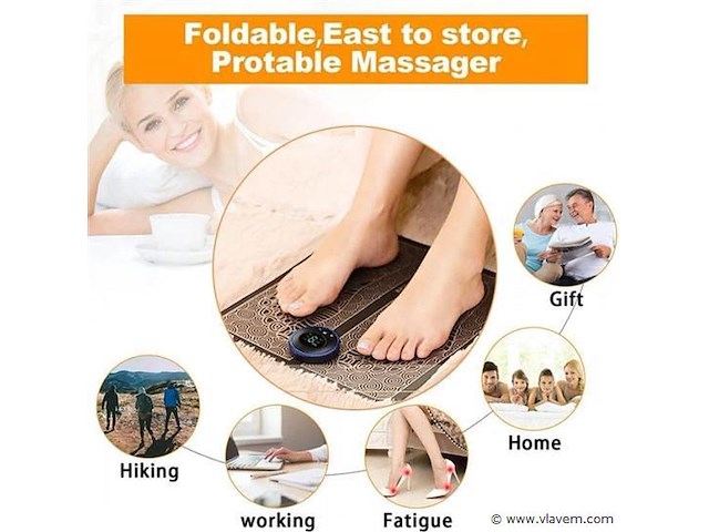 Ems voet massagemat electro therapie - afbeelding 3 van  5