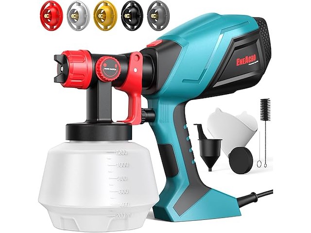 Eneacro hvlp elektrisch verfspuitpistool - afbeelding 1 van  5