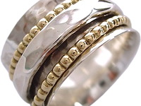 Energiesteen clarity 1 gehamerde ring