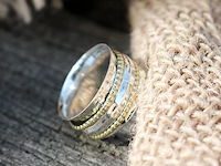 Energiesteen clarity 1 gehamerde ring - afbeelding 4 van  5