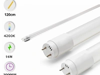 Energiezuinige t8 led buis – 16w – 4200k neutraal wit – tube-s (30 stuks) - afbeelding 4 van  4