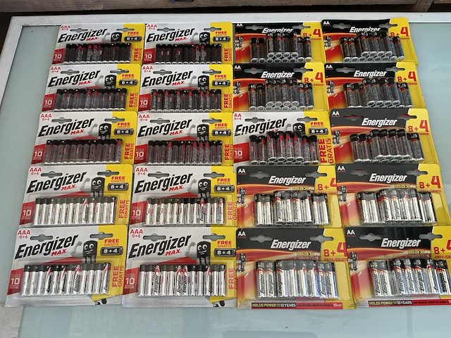 Energizer aaa-lr03 + aa-lr6 alkaline batterijen - afbeelding 1 van  3