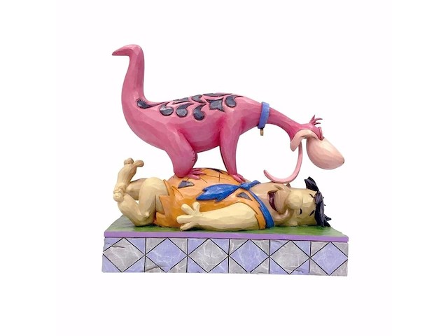 Enesco - hanna barbera by jim shore - 'prehistoric man's best friend' - afbeelding 1 van  2
