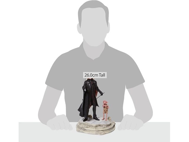 Enesco - lucius malfoy & dobby - beeldje 26 cm. - afbeelding 3 van  5