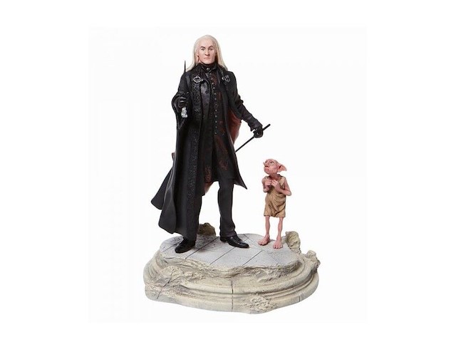 Enesco - lucius malfoy & dobby - beeldje 26 cm. - afbeelding 2 van  5
